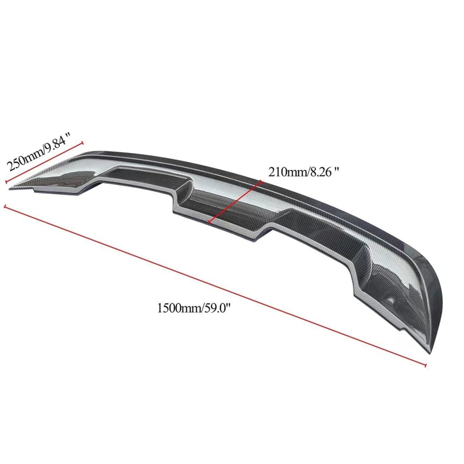 Plaque Protection Pare-chocs Arrière Pour Ford Mustang 2015-2023 - Noir Brillant Ou Fibre Carbone