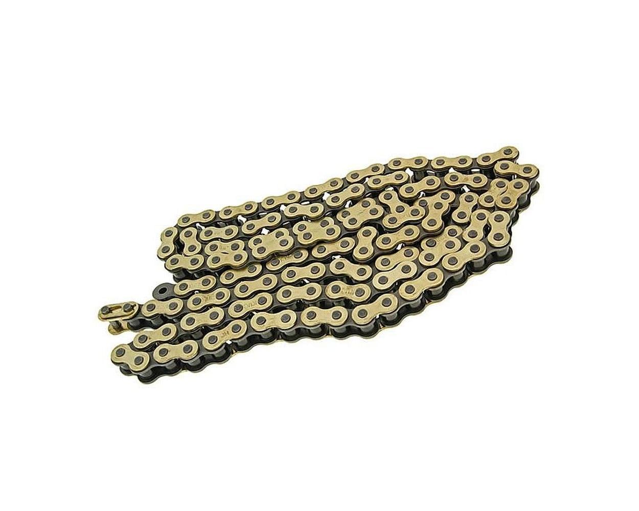 Kette KMC gold 428 x 130 kompatibel für GENERIC Trigger SM 50 AM6, CPI SM 50 Supermoto AM6, BETA RR 50 AM6, DERBI Senda 50 (2006-) D50B0