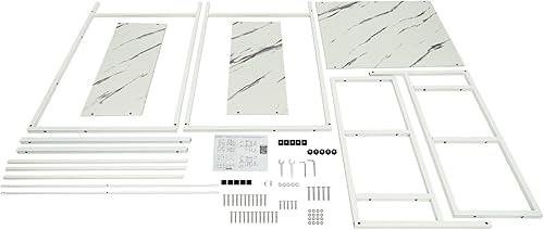 Miniatura 9 de TrueyEssence Estante de almacenamiento de 3 niveles para lavadora, estante de almacenamiento sobre secadora, estantes de lavandería, estantes de
