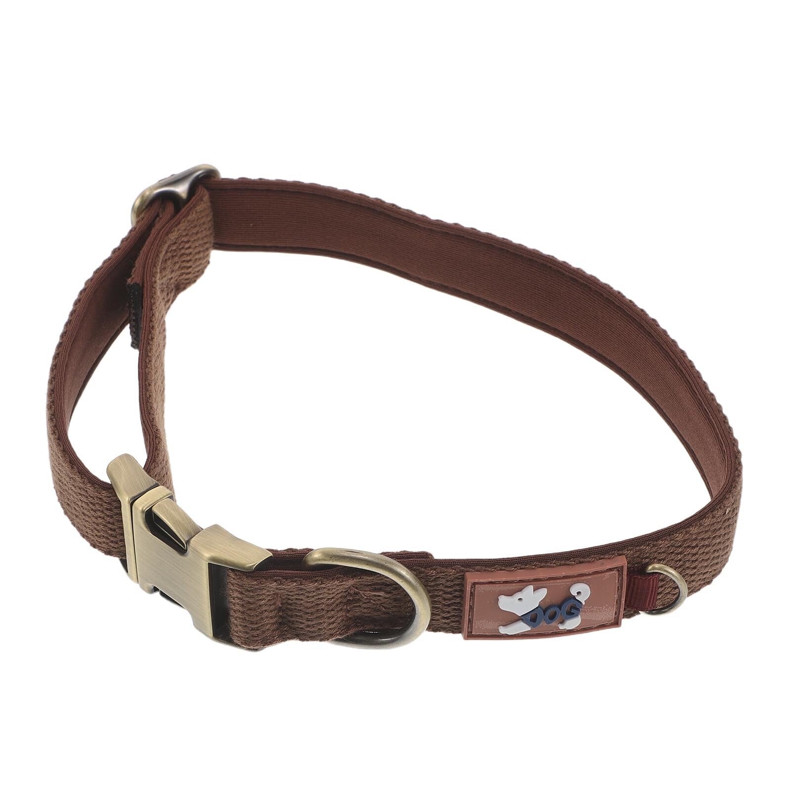 Collier chien extérieur marron pour balades et randonnées M
