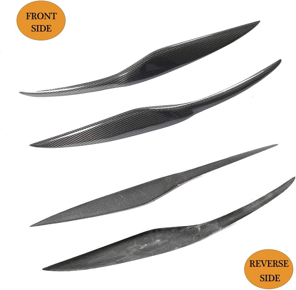 Fits Ford Fiesta VII MK7 Pre-facelift 2009-2012 Real Carbon Fiber Front Head Lamps Headlight Cover Eyelid Light Eyebrows Trim