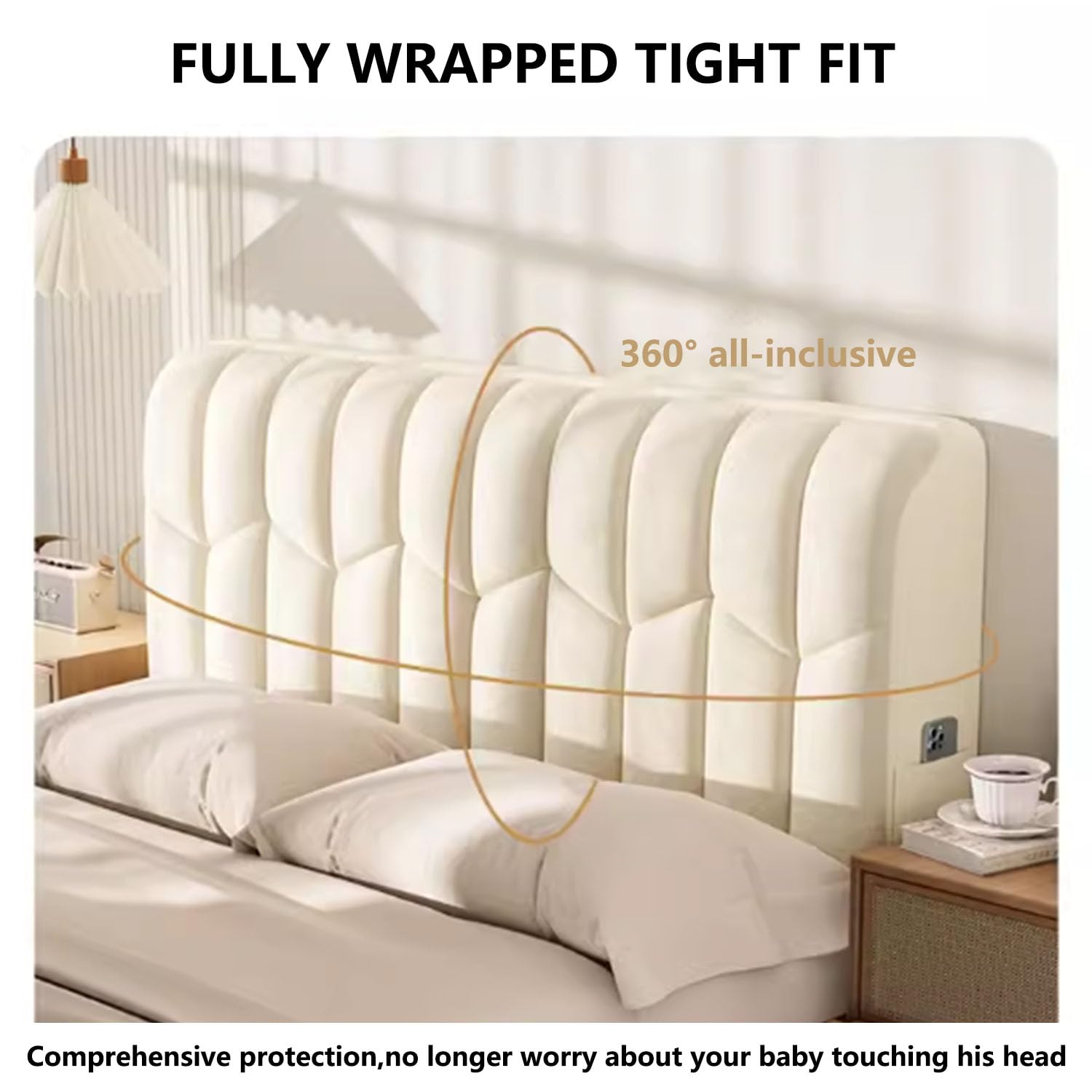 Copri Testiera Letto 120cm 150cm 180cm 200cm 220cm,Velluto Corto Copri Testiera Letto Matrimoniale Imbottito,Universale Copertura Per Testiera Per Letto,Testiera Lavabile Copri(200*60CM,Gray)