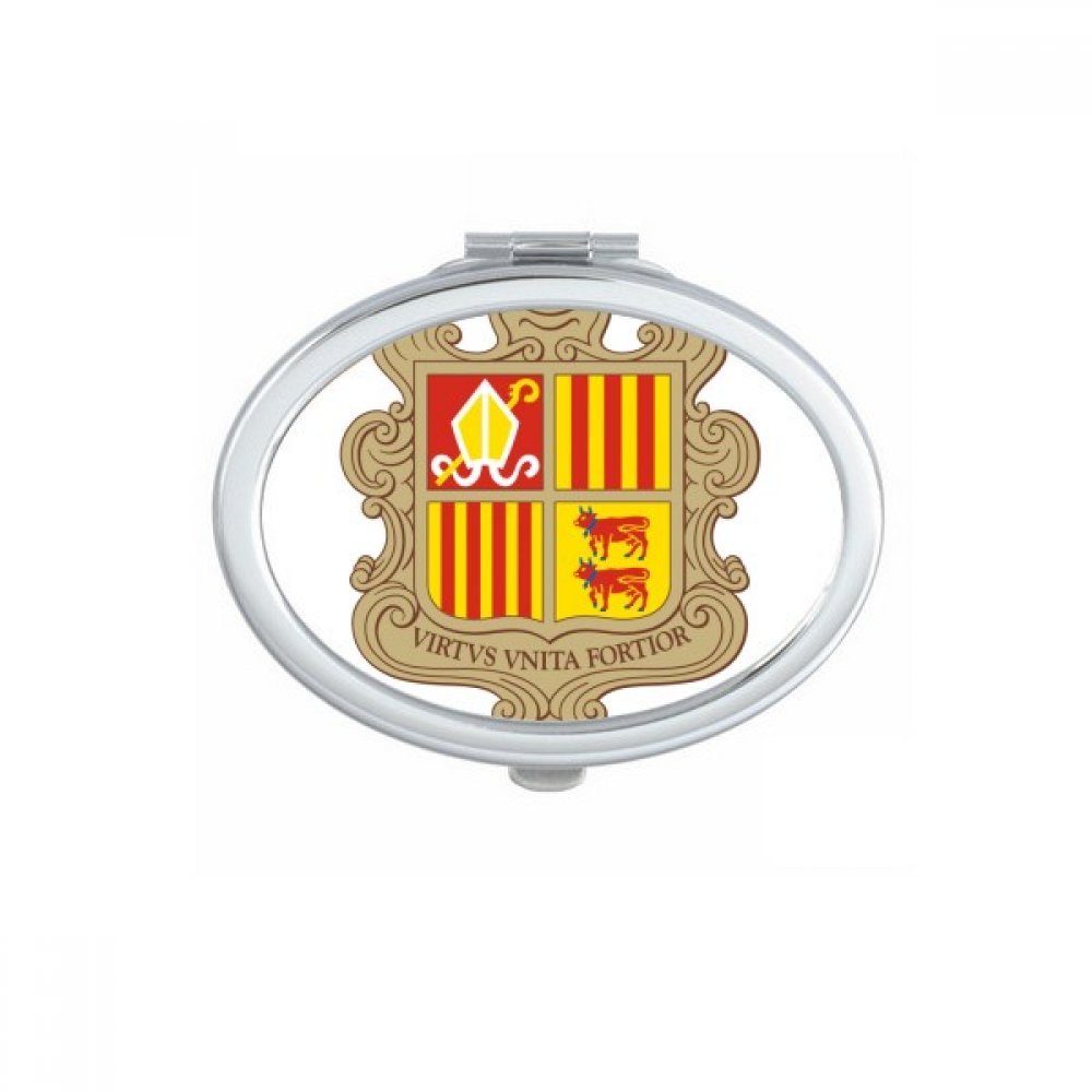 Miroir de poche Andorre compact portable pour retouches en voyage