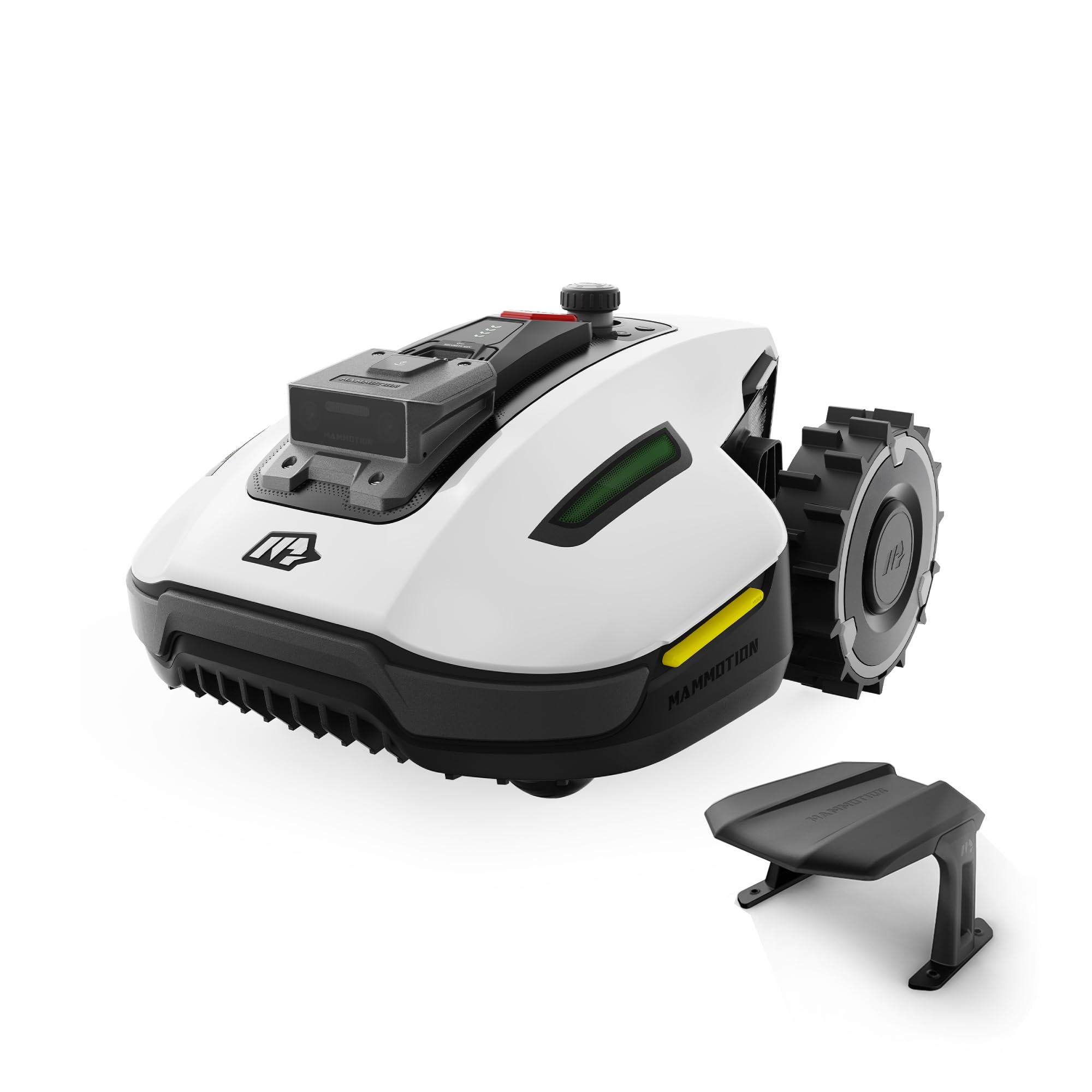 MAMMOTION YUKA Mini 500 Robot Cortacésped Perimetral sin Cables, Recomendado 500m², MAX. 700m², Auto Mapping Visión 3D AI, 50% Pendiente, 5 Cuchillas Pivotantes, con Módulo 4G