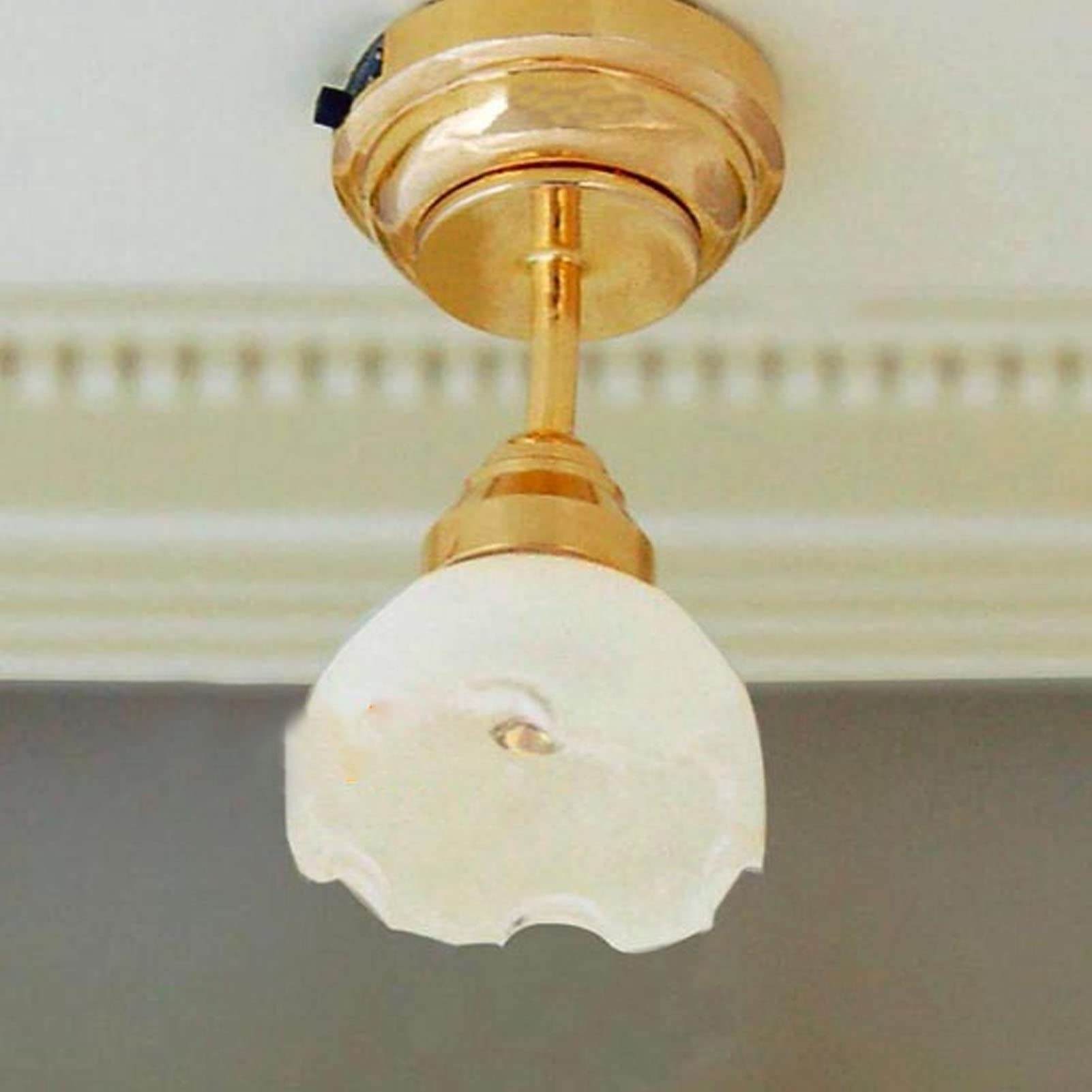 Plafoniera A 3 Luci LED Per Casa Delle Bambole - Scala 1:12