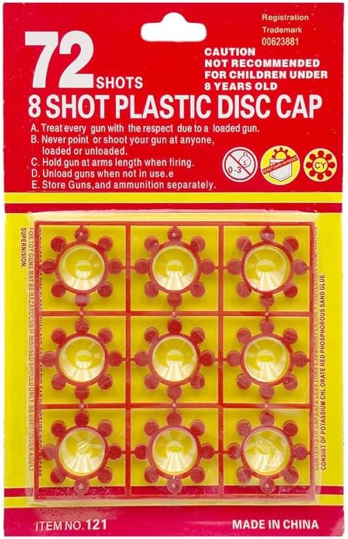 8 SHOT RING CAPS - 1080 SHOTS - 135 RINGS - Kids Cap Caps