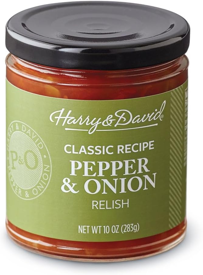 Classic Recipe Pepper & Onion Relish (10 Ounces), Hot Dog Topping, Hamburger Relish, Condiment Staple
