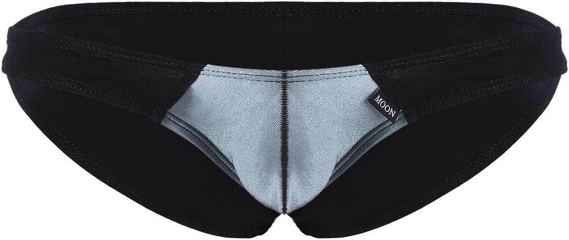 CHICTRY Men's Boxer Briefs Low Rise Patchwork Pouch G String Underwear Panties