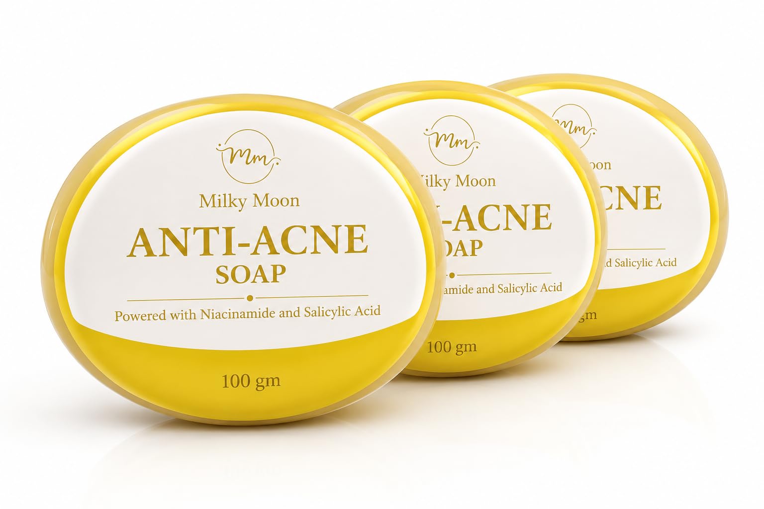 Anti-Acne Soap | Salicylic Acid, Kojic Acid & Niacinamide | Handmade Soaps for Acne and Glowing | Skin Brightening Soap For Men & Women (100 Gm Pack of 3) Paraben Free-image-12