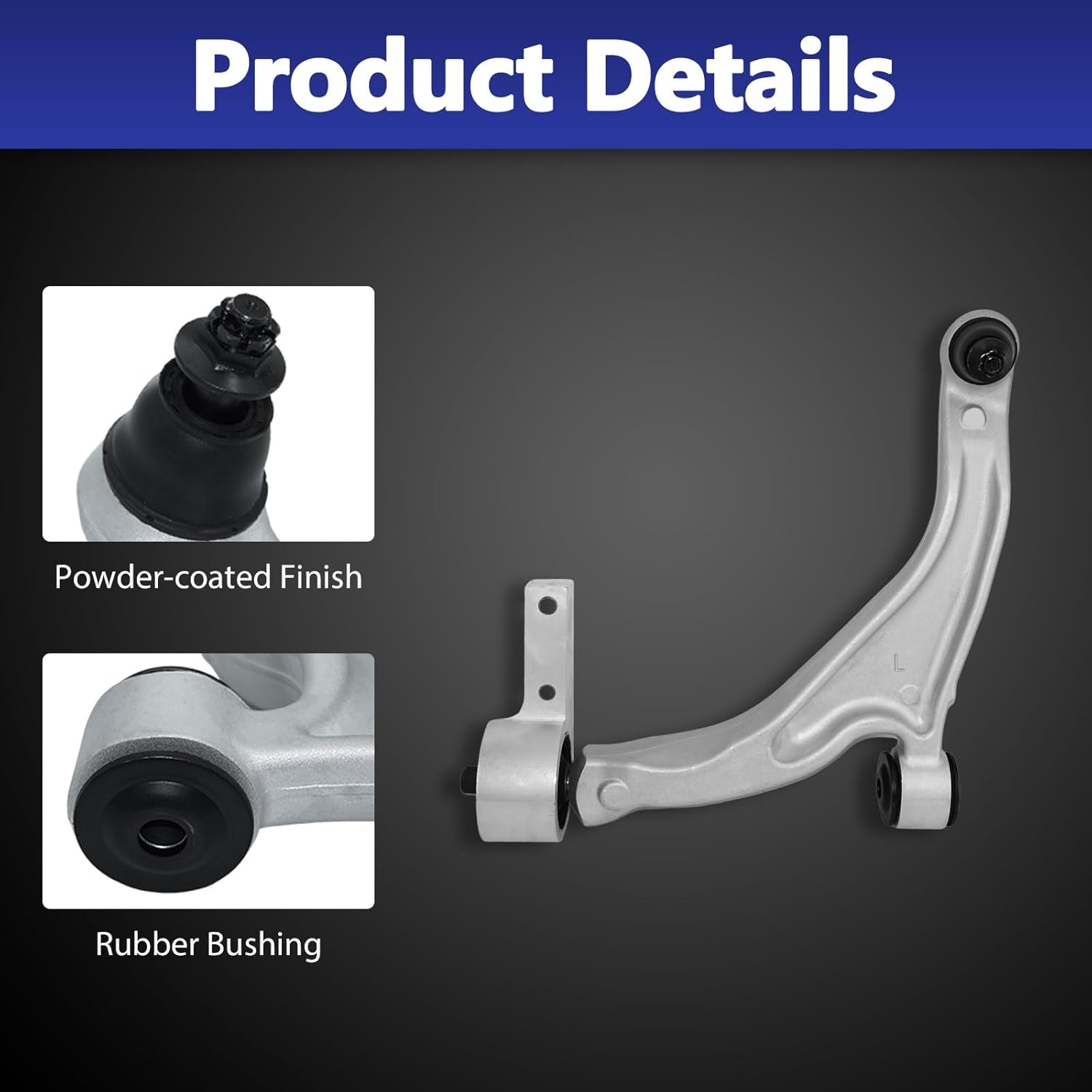 Control Arm, Replacement For Front Lower Left & Right Control Arm With Ball Joint Suspension Kit Compatible With 2009-2015 Honda Pilot - 2 Pcs