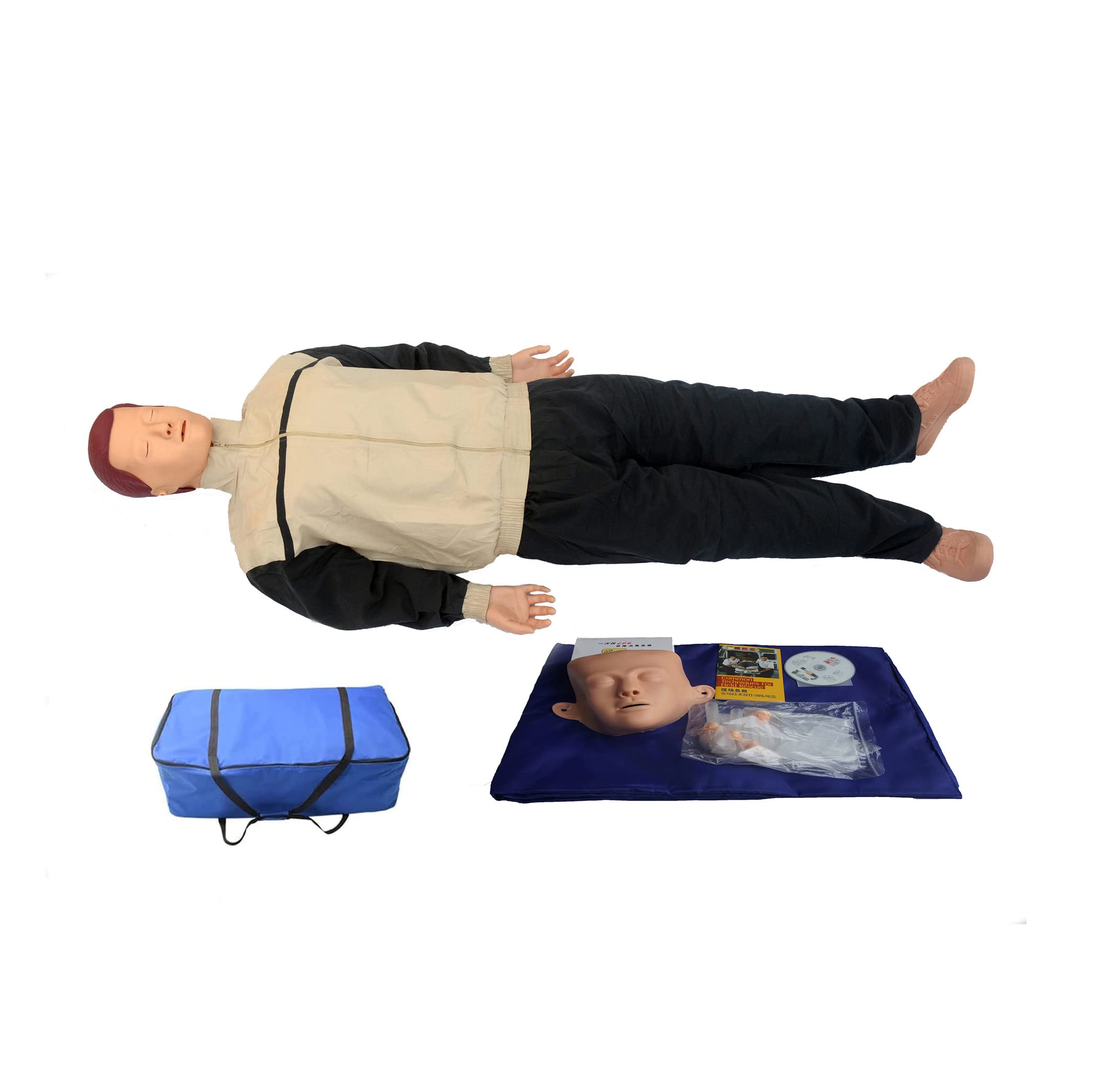 YNIYUJKL Full Body Manikin First Aid Kit For Medical Training Teaching Supplies Resuscitation Manikins Professional Adult Advance
