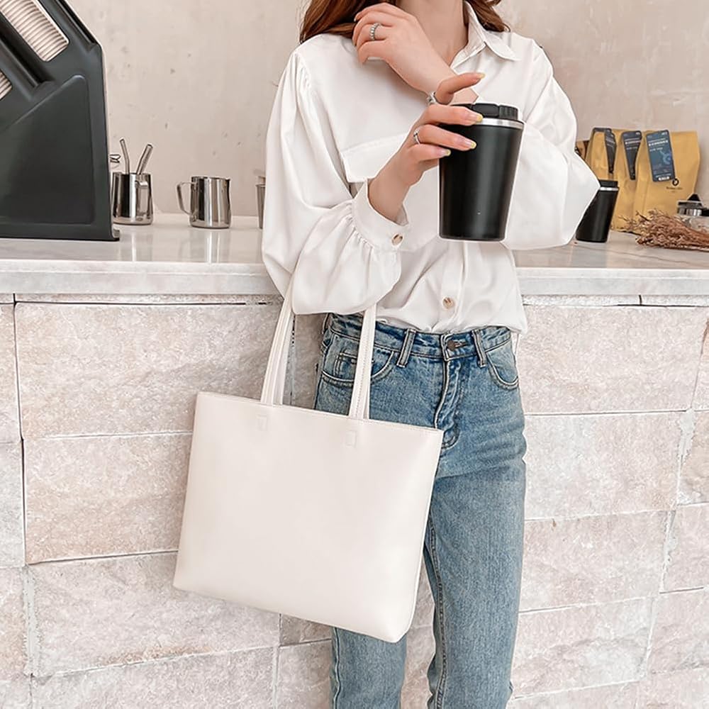 Borsa Tote Donna Flintronic In Pelle PU - Borse A Tracolla Grande Per Computer, Shopping E Ufficio