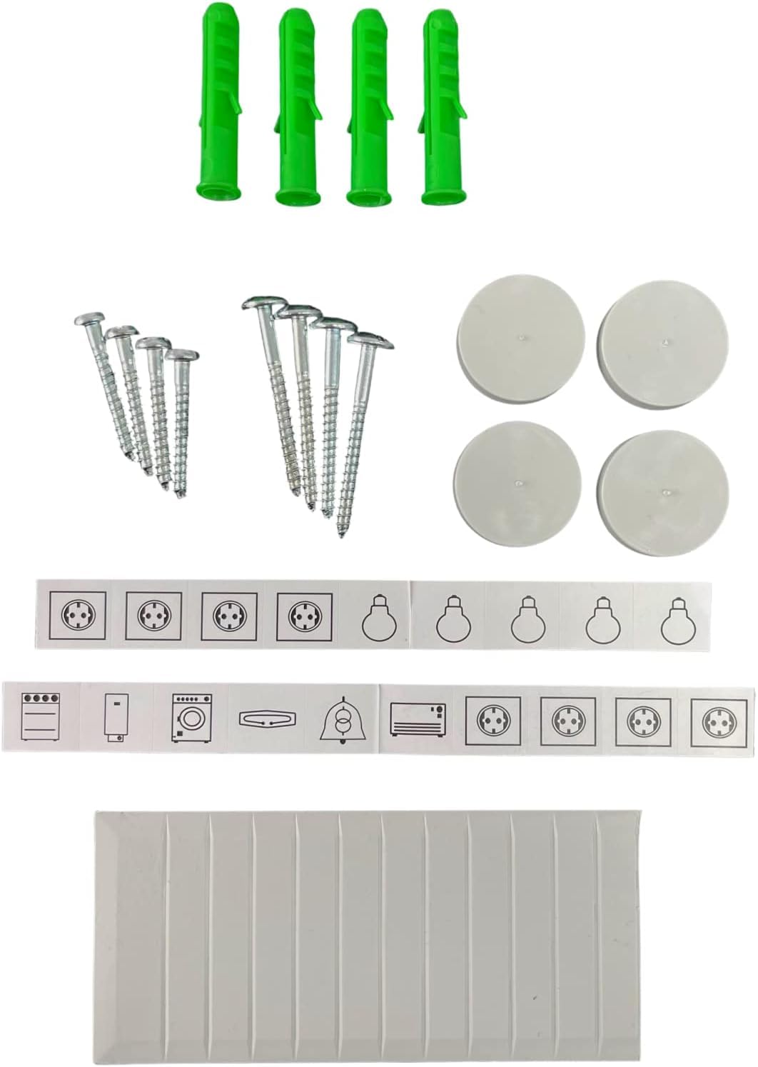 Sicherungskasten Aufputz IP65 Feuchtraum Verteiler Kleinverteiler Stromverteiler Verteilerkasten Schaltkasten Aufputzverteiler (3-reihig 36 Module)