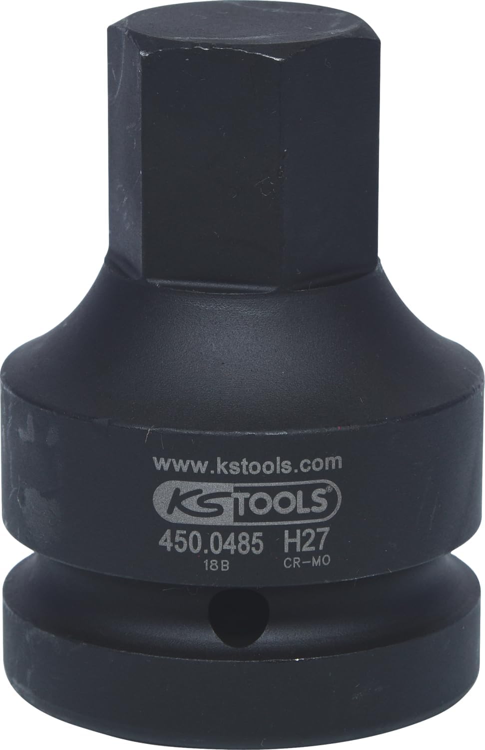 KS TOOLS 1" Impact bit Socket Hexagon, Short, 27mm