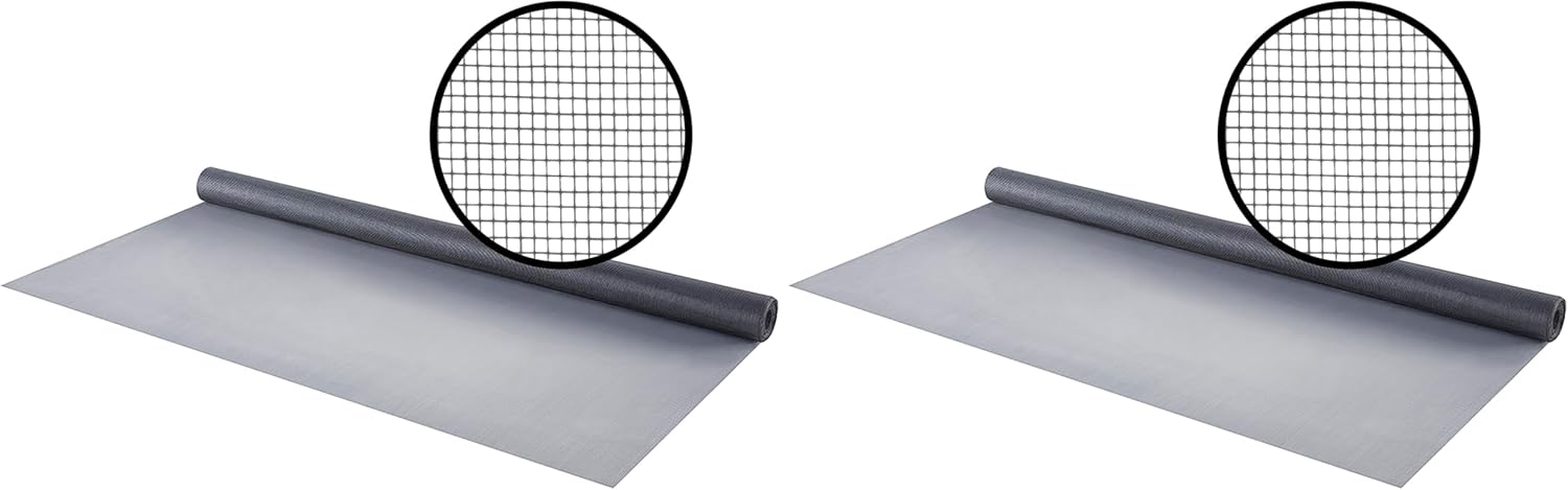 M-D Building Products 14117 Fiberglass 36in x 25ft Silvergray Window Screen (Pack of 2)
