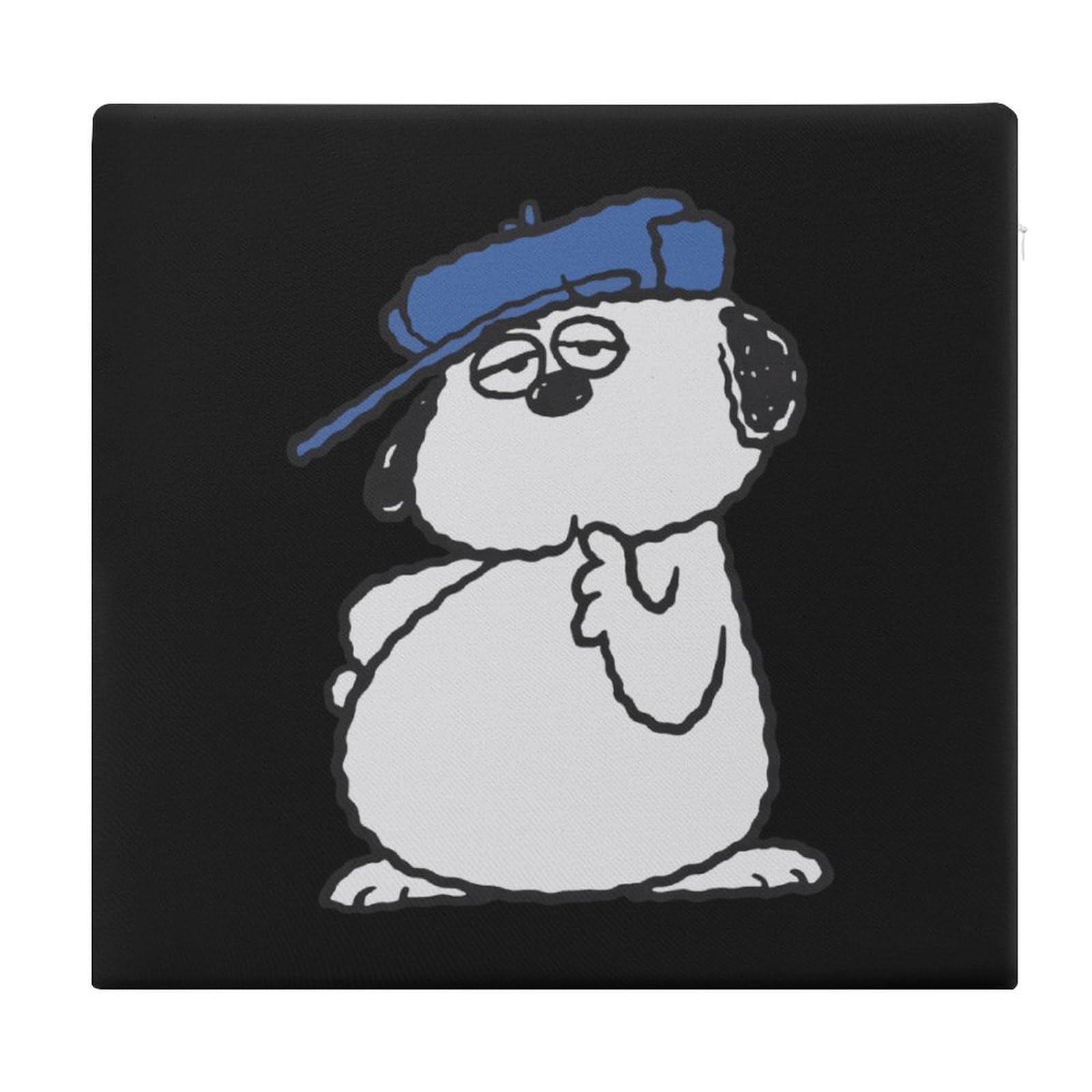 全新未使用 2022年 スヌーピー オラフ & アンディ 丸型クッション スヌーピー 丸型 クッション 《アストロノーツ柄》 / PET