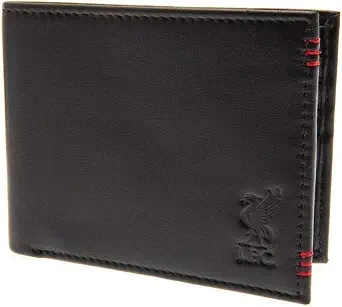 Liverpool FC Unisex Adults Leather Stitched Wallet (Black)