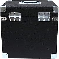 Vista 5 de Odyssey CLP100P Carpeted Pro Lp caso con hardware empotrado para 100 Lp de vinilo