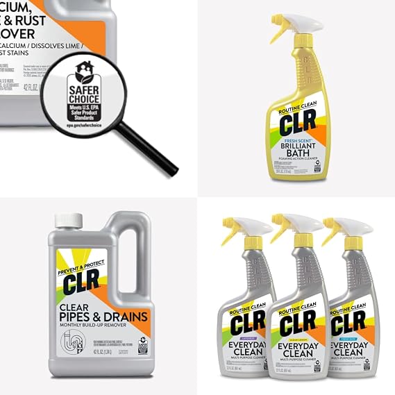 CLR Everyday Clean Tough Multi Purpose Cleaner, Fights Dirt and Grime | Works on a Variety of Household Surfaces | EPA Safer Choice (22 Ounce, Pack of 2)
