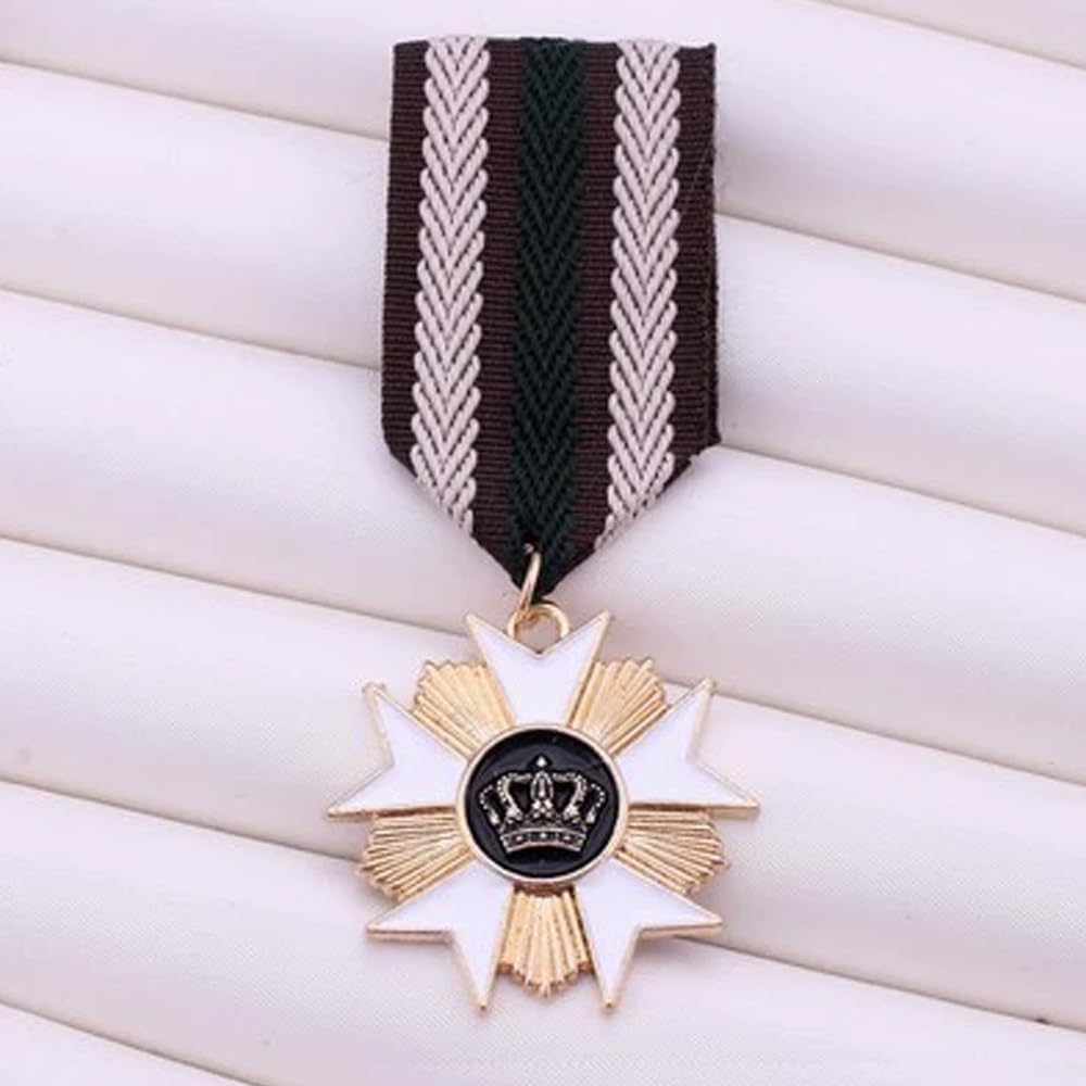 Amazon | 6個セット メダルブローチ 首輪ピン エポレットバッジ 勲章