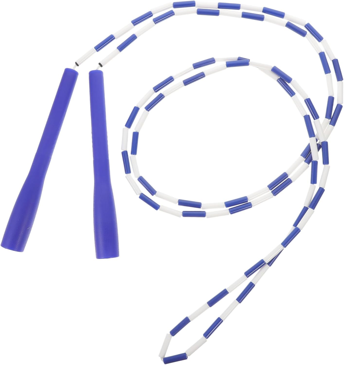 HANABASS 1pc Pvc Bamboo Joint Skipping Rope Blue Exercise Jump Rope for Fitness Workouts Ergonomic Handles for Ages Great for Cardio and Flexibility Training