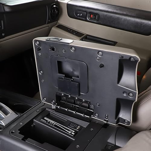 Miniatura 8 de Organizador de consola central, reposabrazos oculto, caja de almacenamiento para Hummer H2 2003-2007, bandeja oculta para reposabrazos de inserción,