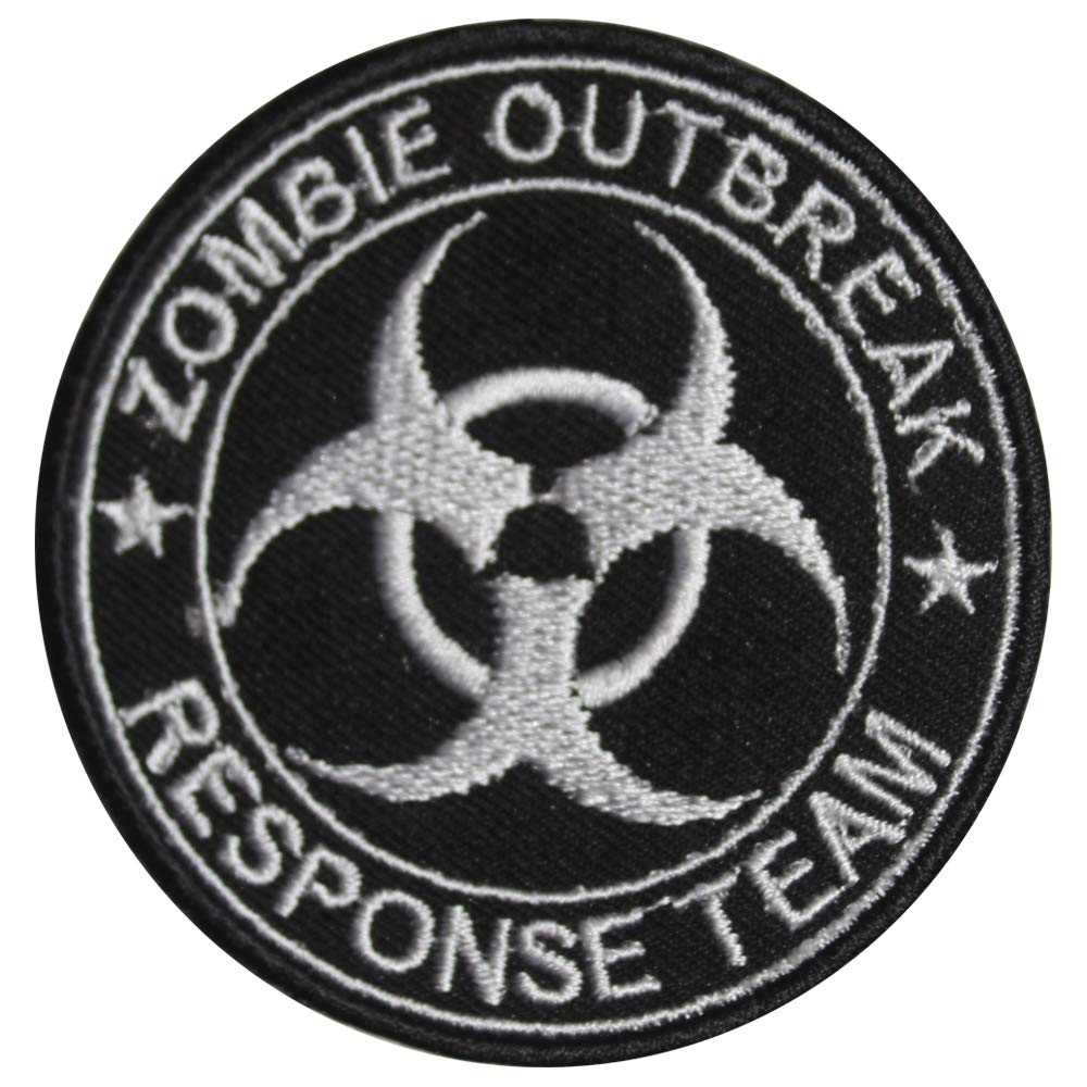 Zombie Outbreak Iron On Patch Sew On Patch Embroidered Patch/Badge for Clothes Shirts Jeans etc