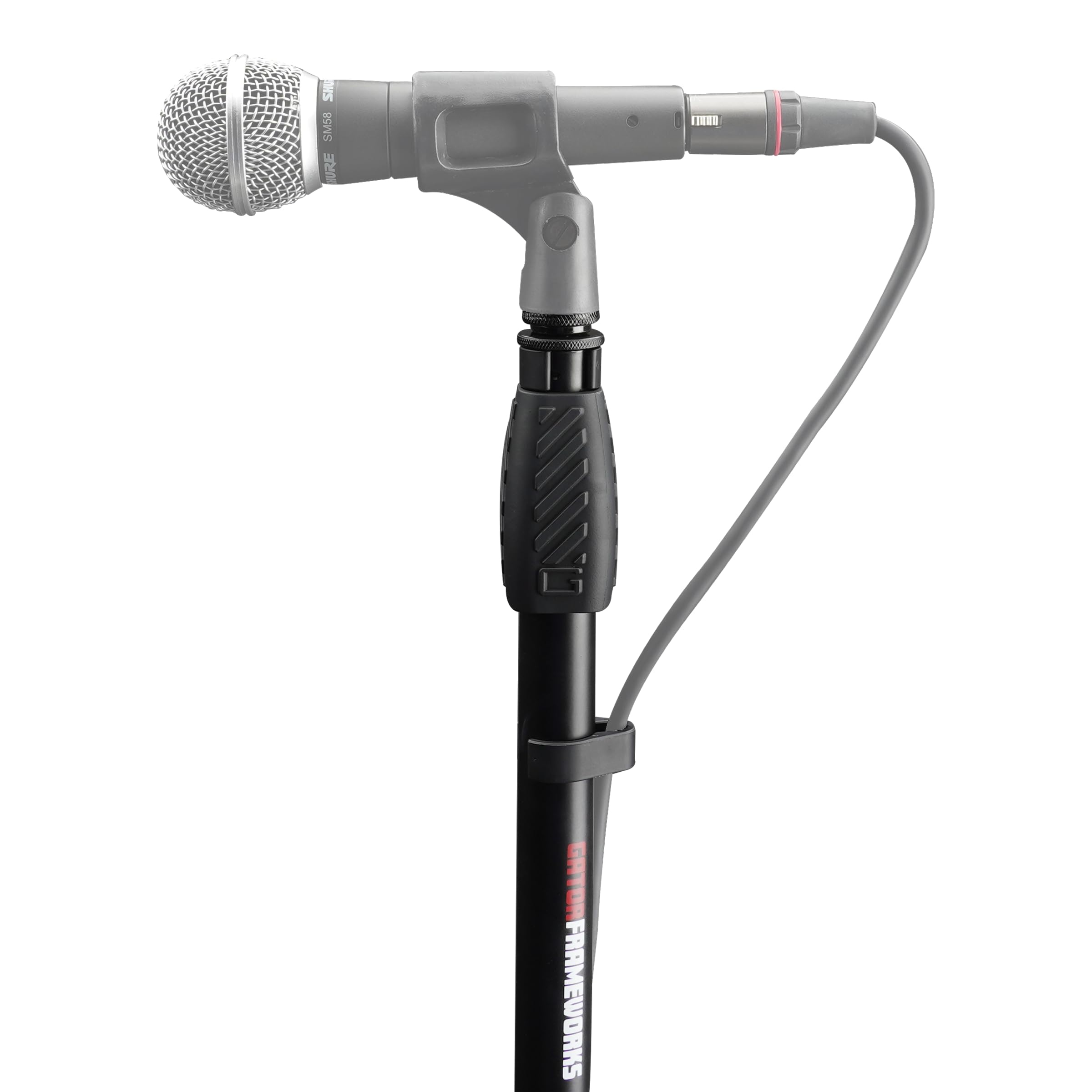 Gator Frameworks - Asta microfonica con base rotonda da 25 (GFW-MIC-1000)