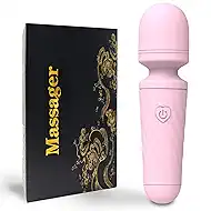 Mini Massager with 10 Quiet Vibration Modes Cordless Personal Massager for Neck Shoulder Back Body(Pink)