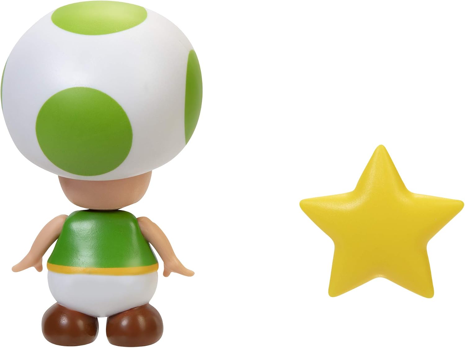 Super Mario Action Figure 4 Inch Green Toad Collectible Toy with Star Accessory image 5