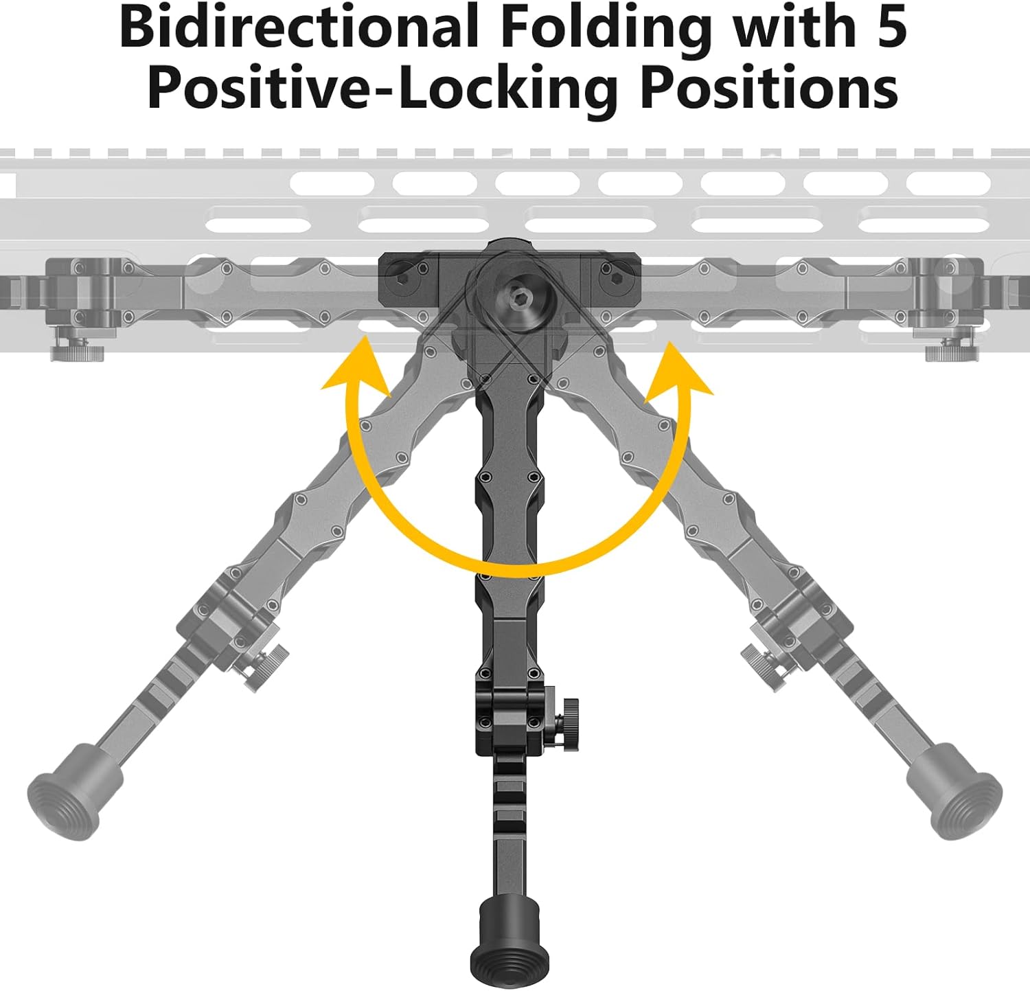 CVLIFE 7.5-9 Inches Rifle Bipod Compatible with M-Rail Bipod with Two Point Rifle Sling for Rifle, Adjustable, Foldable Attach Directly Bipod for Shooting, Hunting, Range and Outdoors