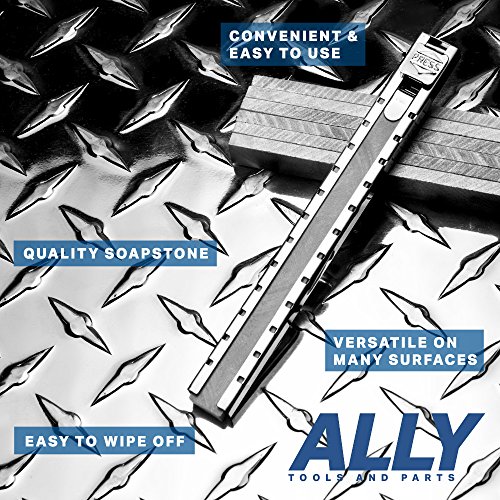 Ally Tools Flat Soapstone Holder With 7 Flat Professional Quality Soapstone Pens For Welding And Welders Perfect For Making Removable Markings On Steel, Aluminum, And Cast Iron #TOP3