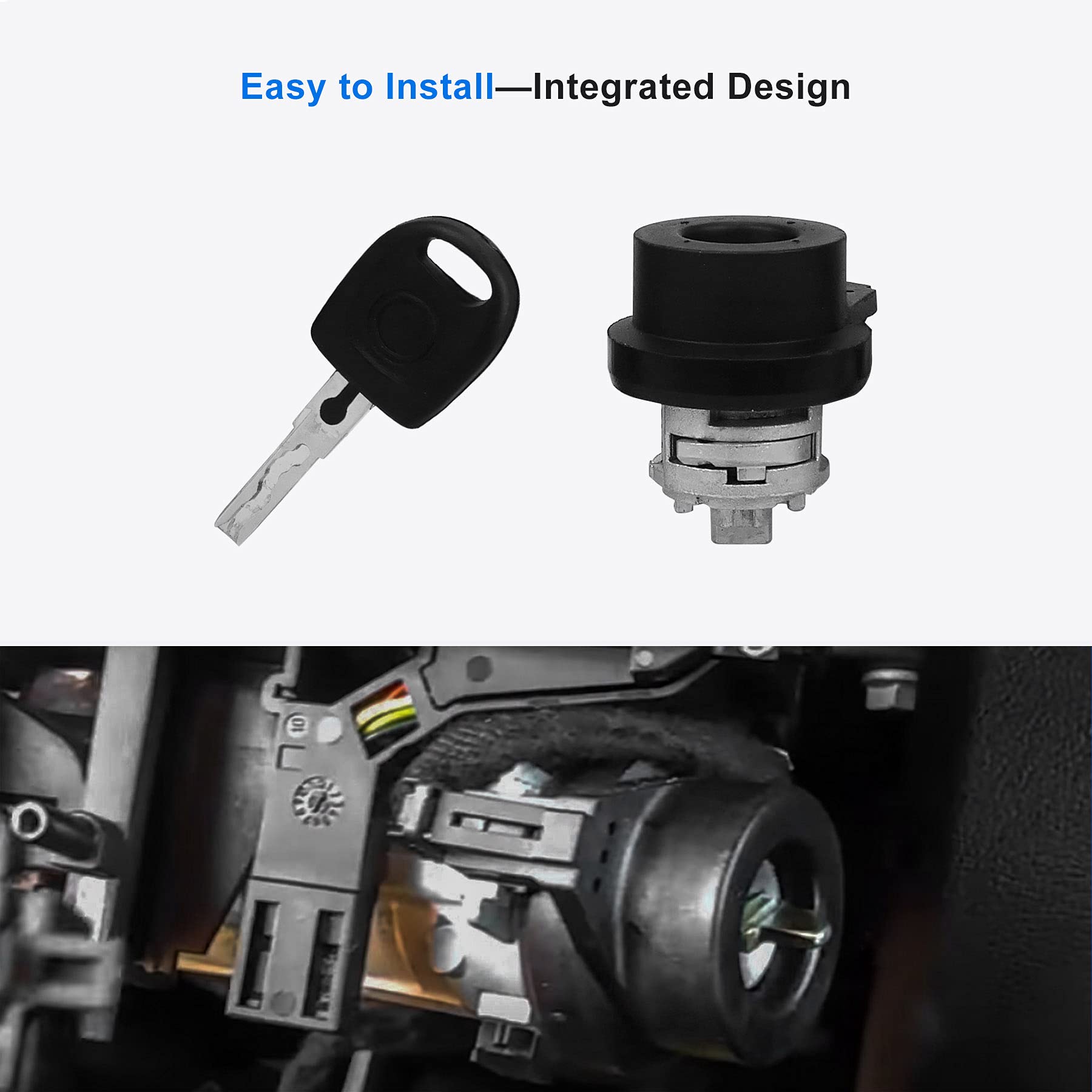 Cilindro De Bloqueo De Encendido Con Mando Para VW Jetta 2006-2018 – Incluye Llave Y Cerradura