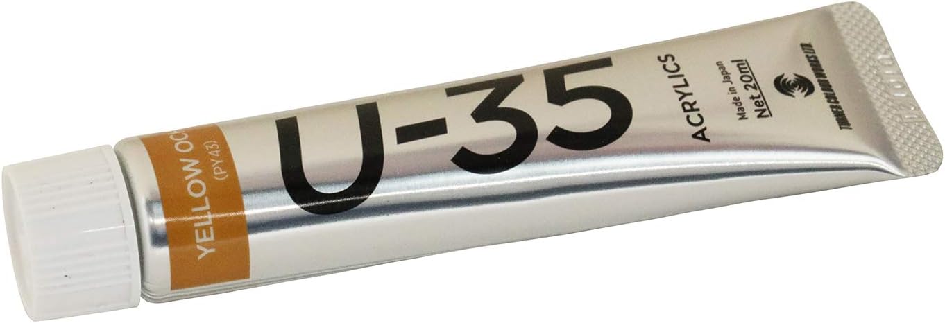 U-35 Ochre Yellow 0.7 fl oz (20 ml) Same Color Set of 3 623 ACRYLICS Acrylic Paint