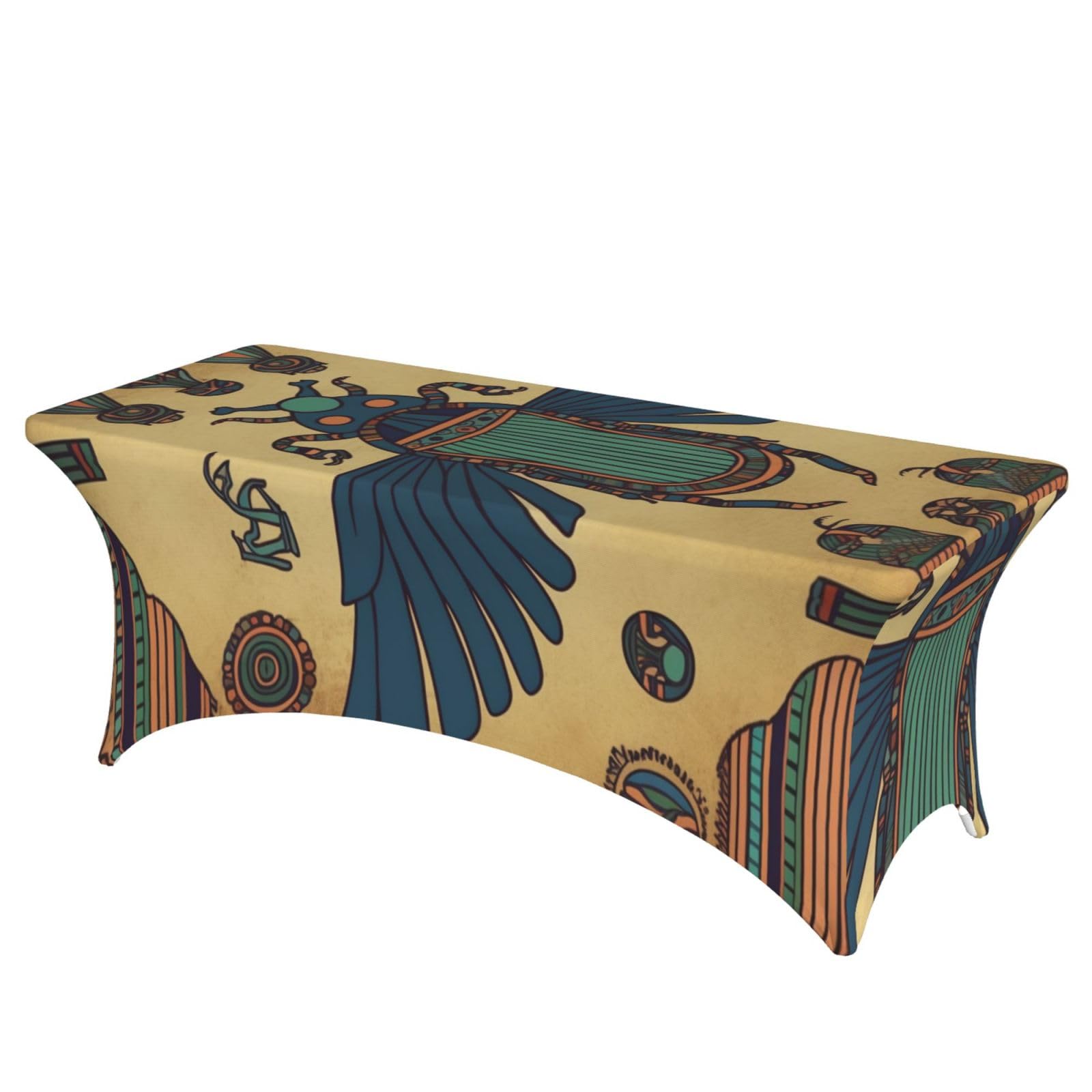 Nappe égyptienne scarabée de buffet pour décoration de mariage et banquet chic