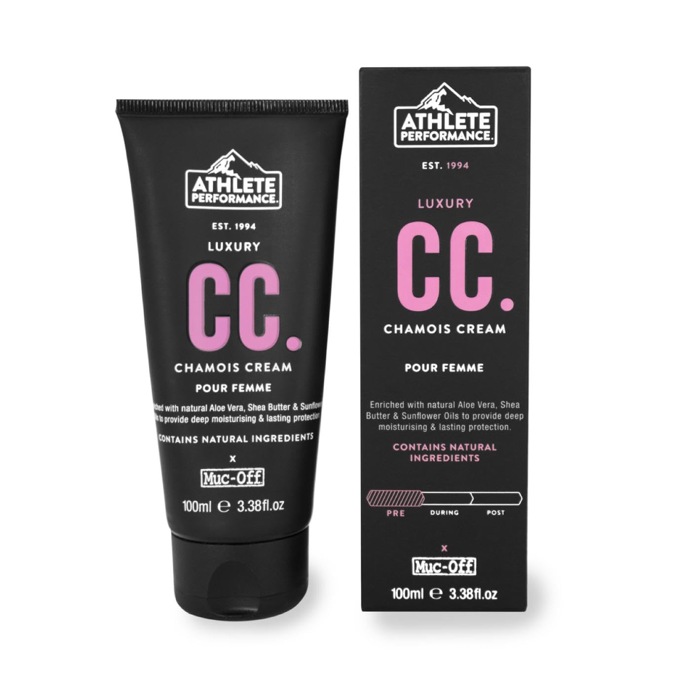 Muc-Off Luxury Womens Chamois Cream, 100ml - Cooling Anti Chafing Cream, Ultra-Hydrating Moisturiser - Chamois Cream for Cyclists, Runners, Athletes