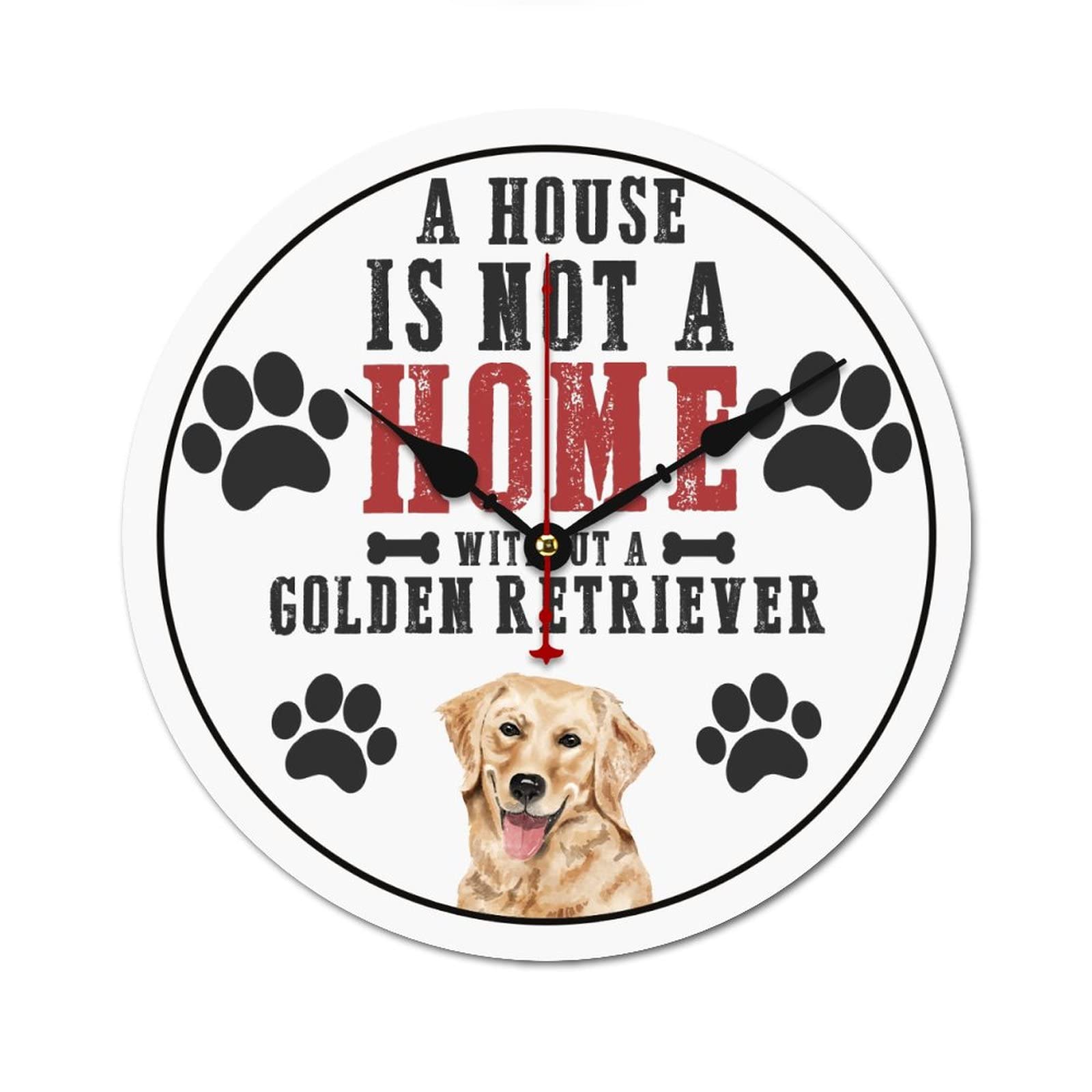Cadeau maman horloge Golden Retriever pour décoration de chambre