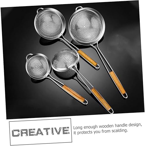 Miniatura 5 de 1pc Colander Metal Colander Wok Tools Metal Spoons Stainless Steel Spider Strainer Skimmer Spoon Pasta Blanching Basket Food Serving Skimmer Fried