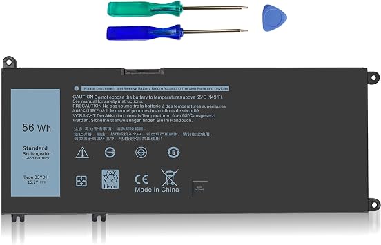 56WH 33YDH Replacement Dell G3 17" Laptop Battery for Dell Inspiron 17 7000 7786 7778 7779 7773 15 7577 G3 3579 3779 G7 7588 G5 5587 Latitude 13 3380 14 3490 15 3590 3580 PVHT1 P30E 81PF3 081PF3 PC.