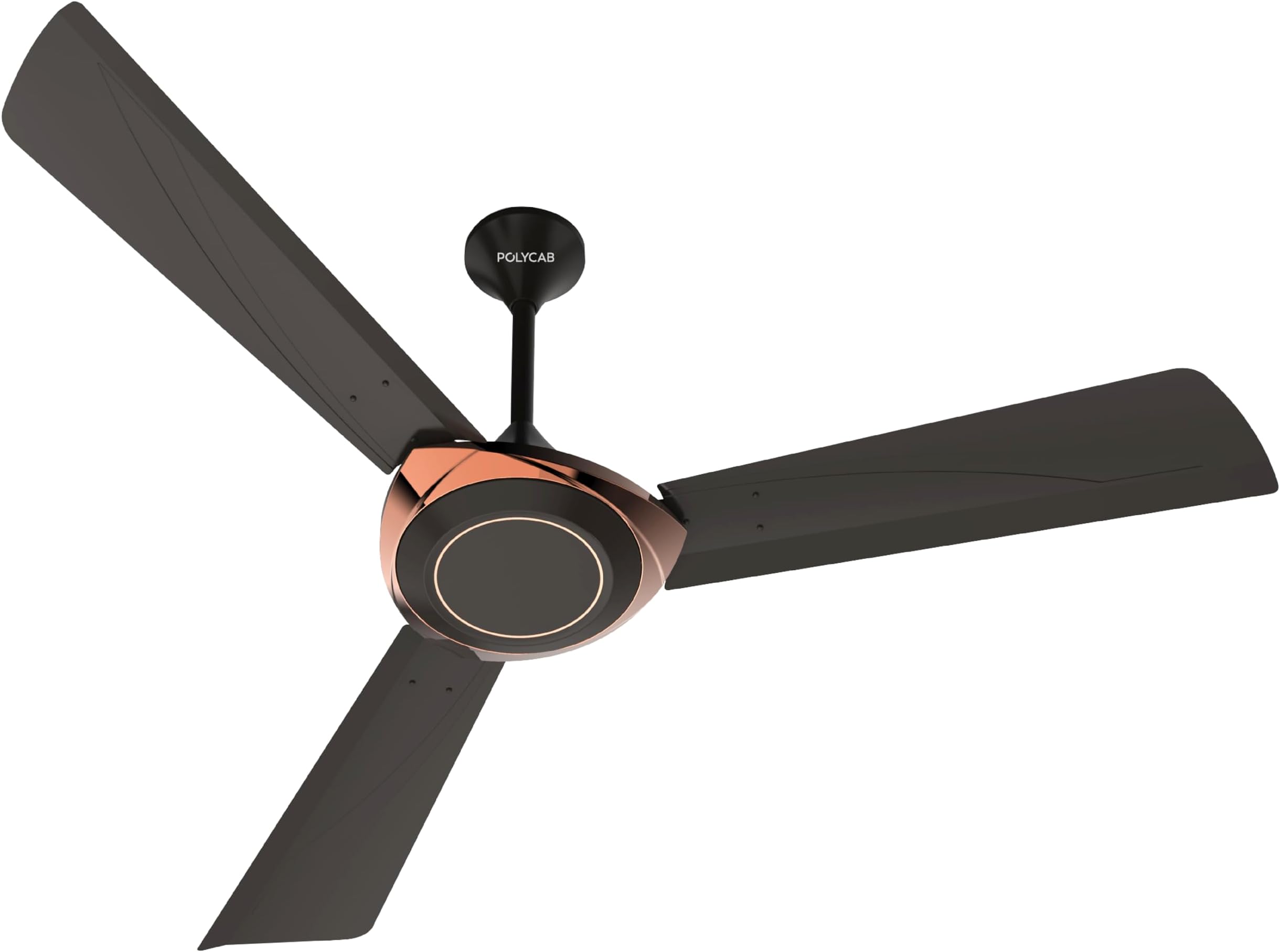 Polycab Superb Neo Star Rated, 1200mm Ceiling Fan For Home | High Speed & Air Delivery | Saves Up To 33% Electricity, 100% Copper, Rust-Proof Blades, 52 Watt | 2-yr Warranty【Jaco Bean Bronze Gold】