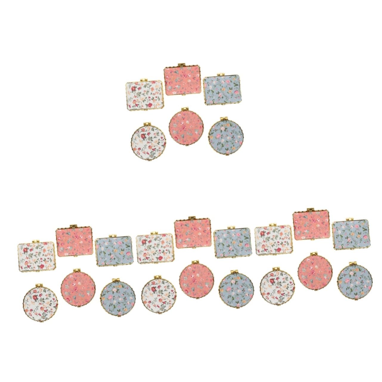 minkissy 24stücke Handspiegel Teilig Tragbare Klappspiegel Für Reisen Kosmetikspiegel Mit Einzigartigem Design Für Unterwegs Im Handtasche Für Tägliche Makeup