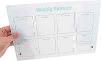 Vista 3 de Magnetic Dry Erase Planner Board Acrylic Desktop Weekly Monthly Schedule Organizer with Fridge Magnets and to-do List Memo Board for Home Office