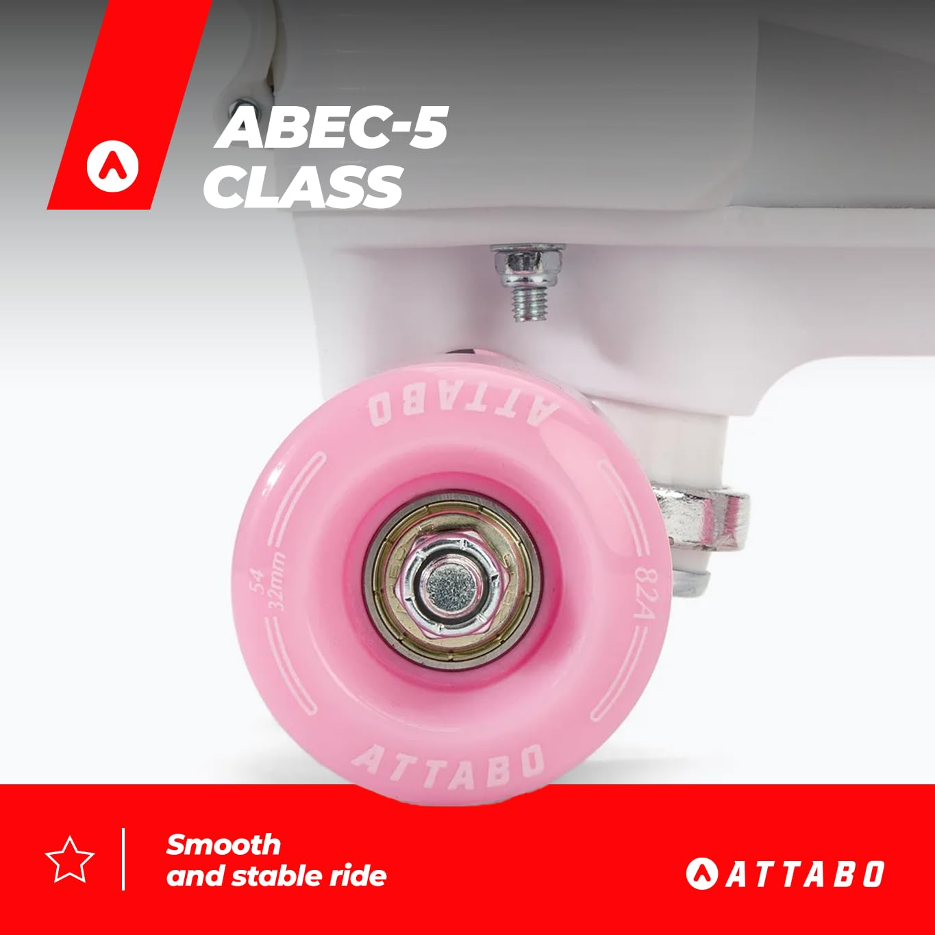 ATTABO Wrotki Aquatica Rzoamir 35-38/39-42 EU Aluminiowa Płoza Kolorowy Design 82A Kółka 54 mm x 32 mm Ochrona Palca Bezpieczne Hamowanie Wytrzymałe Materiały Regulacja Rozmiaru ABEC-5 Multikolor