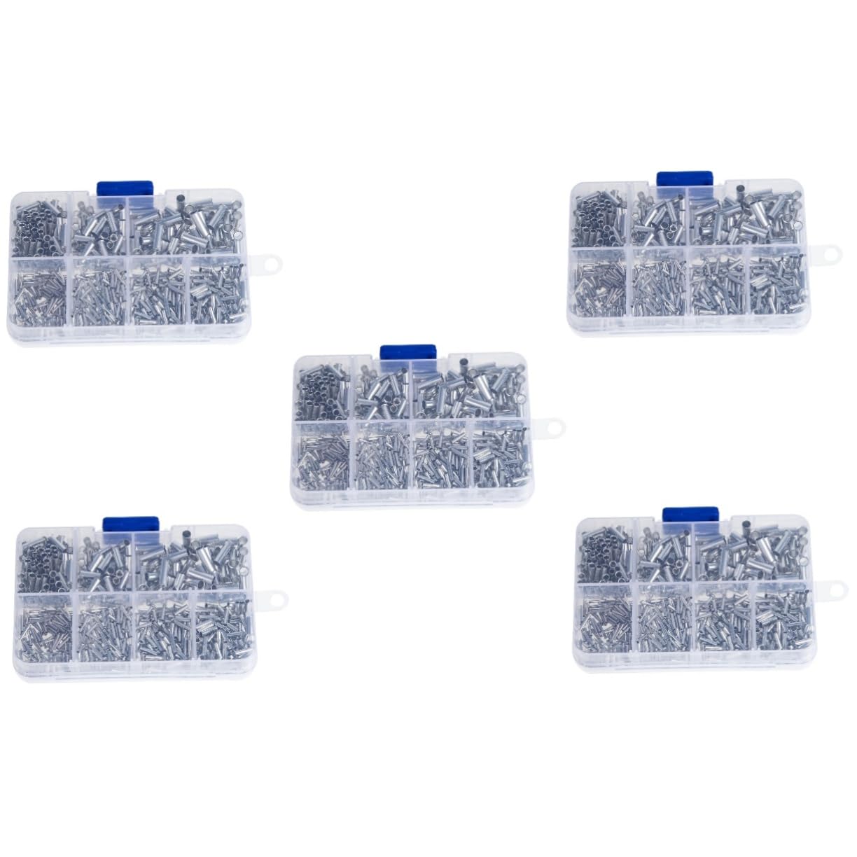 TOPBATHY 5 Set Kit Assortimento Terminali Elettrici Non Isolati Con Connettori Crimpabili Per Giunzioni Elettriche E Progetti E Facilità Uso 600 Pezzi*5