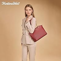 Vista 80 de Montana West Bolso de mano para mujer con asa superior con cadena Gris/Negro