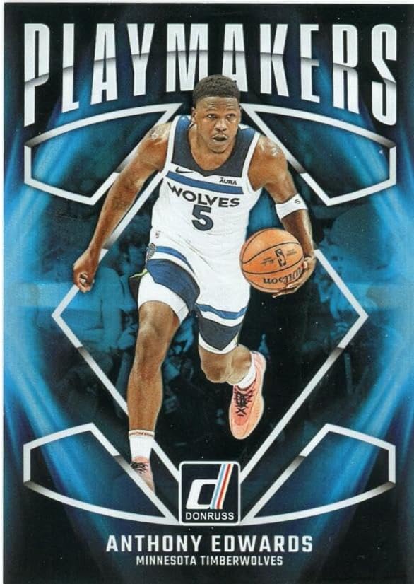 2024-25 DONRUSS PLAYMAKERS #2 ANTHONY EDWARDS MINNESOTA TIMBERWOLVES BASKETBALL OFFICIAL TRADING CARD OF NBA
