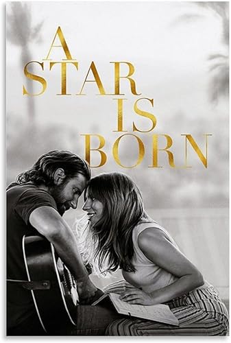 A Film Star Is Born Musical Romantic Drama Retro Movie Poster Print Painting for Bedroom Canvas Wall Art Aesthetic Decorative Unframe-style