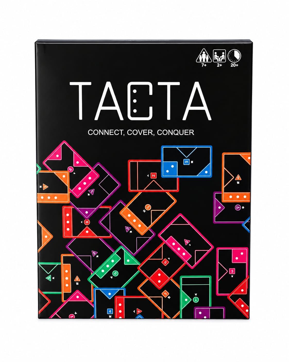 TACTA Connect Cover Conquer Strategy Card Game | Ages 7 and Above, 2+ Players, 20+ Min Gameplay, Family Strategy Game, Tile Placement Game-image-41