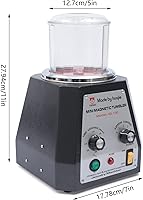 Vista 5 de RustyVioum KT-100 - Mini vaso magnético de 110 V, 60 Hz, pulidor de joyas con control de 4 velocidades, vaso de joyería para metales ligeros