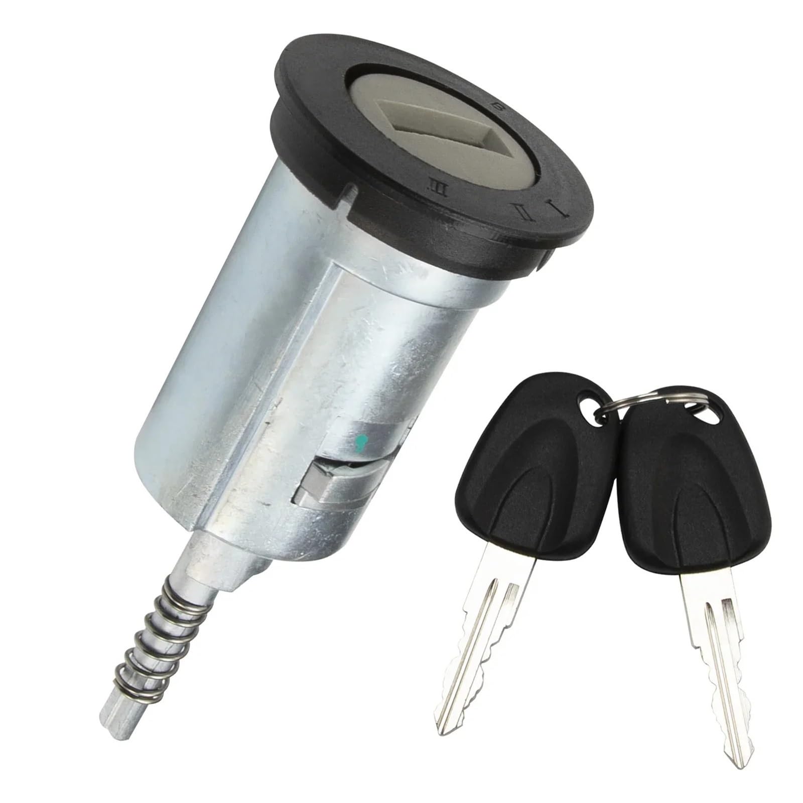 Interruptor de arranque Cilindro de bloqueo del interruptor encendido con 2 llaves 9115863, compatible Vauxhall, Corsa C, Combo, Meriva A, Tigra B